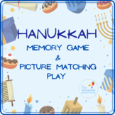 Hanukkah memory game and picture matching activity