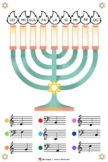 Hanukkah music notes worksheet