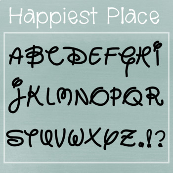 Preview of Happiest place FONT