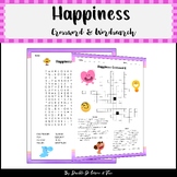 Happiness Crossword & Wordsearch 3-5 Vocabulary Activities
