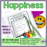 Happiness Lesson Plans PDF for Morning Meeting Activities 