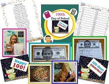 100th Day of School Activities & Printables Happy 100th Day! by Astute Hoot