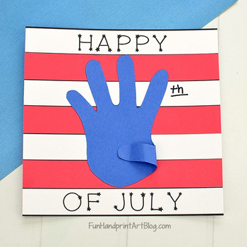 Preview of Happy 4th of July Handprint Craft