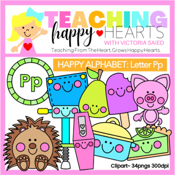 Preview of Happy Alphabet Letter Pp Clipart