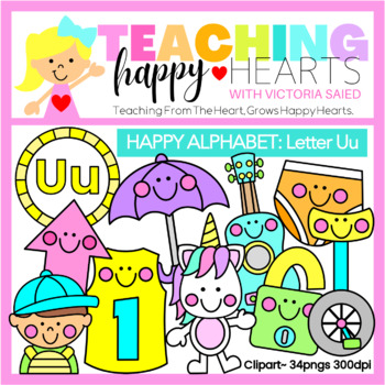 Preview of Happy Alphabet Letter Uu Clipart
