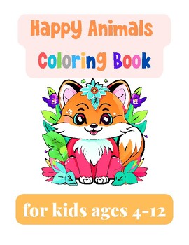 Coloring Books for Kids Ages 4-8 Animals: Coloring Books For Kids