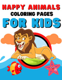 Happy Animals Coloring Pages For Kids