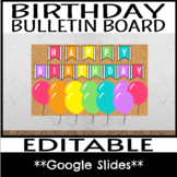 Happy Birthday Bulletin Board Display - BRIGHT Balloons - 