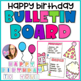 Happy Birthday Bulletin Board - EDITABLE