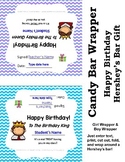 Happy Birthday Candy Bar Wrappers {FREE}