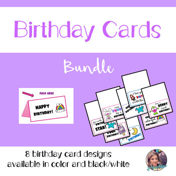 Preview of Happy Birthday Card BUNDLE
