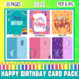 Happy Birthday Card Pack