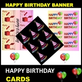 Happy Birthday Cards printable for kids,students