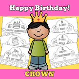 Happy Birthday Crown | Coloring Activity.