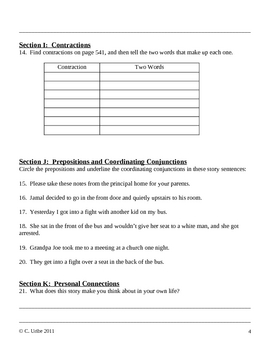 Preview of Happy Birthday Dr. King! ~ Language Arts Workbook ~ 4th Grade