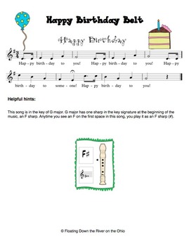 freebie happy birthday fun for ukulele and recorder in the music classroom