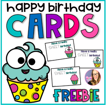Preview of Happy Birthday Cards FREEBIE