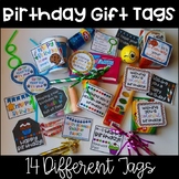 Happy Birthday Gift Tags for Back to School