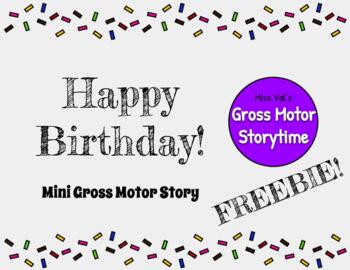 Preview of Happy Birthday! - Gross Motor Mini Story