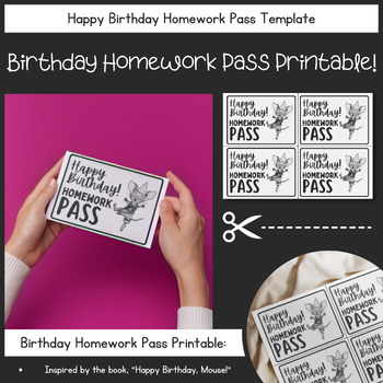 Hello Kitty Free Homework Pass - Valentines Cards 10 per page