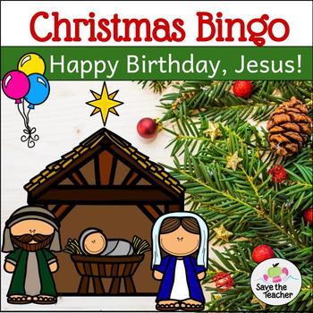 Preview of Happy Birthday, Jesus! Christmas Bingo FREEBIE
