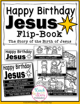 Preview of Happy Birthday Jesus – Story of Birth of Jesus Flip-Book