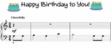Happy Birthday Music Sheet - Level 1