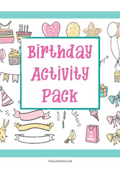 Happy Birthday Party - Kindergarten and Preschool Activities | TpT