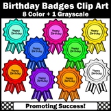 Happy Birthday Ribbon Clipart for Commercial Use Digital M