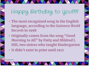 happy birthday song lyrics english