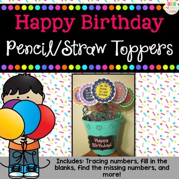 Teacher Straw Toppers