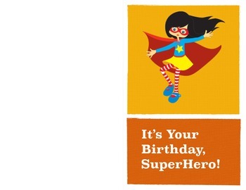 happy birthday superhero girl