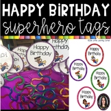 Superhero Birthday Favor Tags