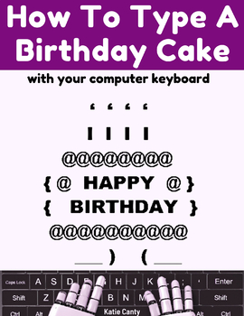 Preview of Happy Birthday To YOU - How To Type A Birthday Cake With Your Keyboard