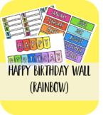 Happy Birthday Wall Display (Rainbow)