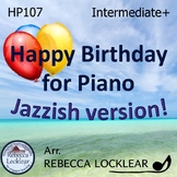 Happy Birthday for Piano (jazzish version, sheet music)