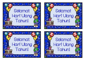 Happy Birthday song in bahasa Indonesia ~ LOTE chart Indonesian PANJANG