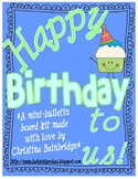 Happy Birthday to Us Mini Bulletin Board Set