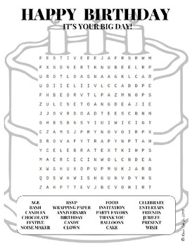 Cake Decorating Items Word Search - WordMint