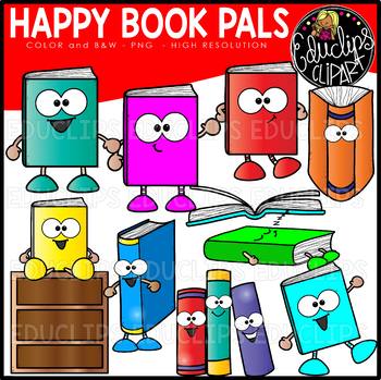 happy book clipart