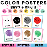 Bright Color Posters | Color Word Posters | Color Identifi