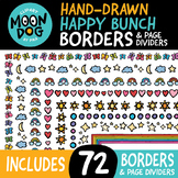 Back To School Happy Bunch Borders! doodle borders