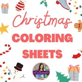 Happy Christmas Coloring Worksheet Set-Coloring - Morning 