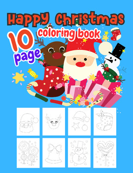 Preview of Happy Christmas coloring book