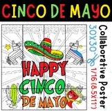 Happy Cinco de mayo Collaborative Coloring poster