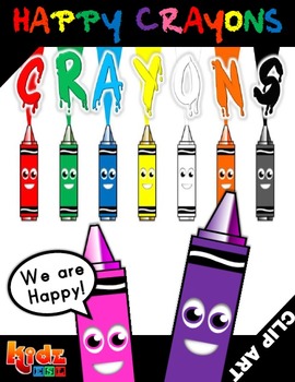 Crayons Clipart by Victoria Saied