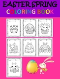 Happy Cute Easter Eggs Bunny 7 Coloring Pages-Spring Color