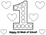 Happy (#) Days of School - Heart