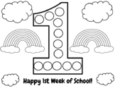Happy (#) Days of School - Rainbow