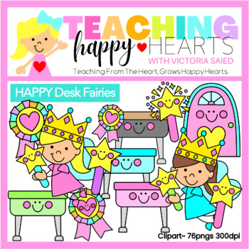 Preview of Happy Desk Fairy Clipart